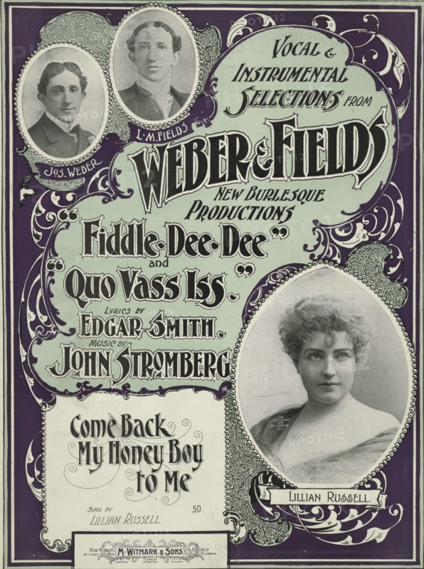 'Come back ma honey boy to me', 1900. Creators: Unknown, Joseph Weber, Jacob Schloss.
