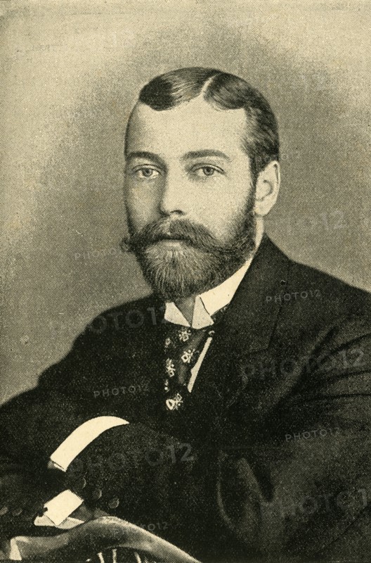 'H.R.H. Prince George of Wales, K.G., Duke of York', c1897. Creator: Hughes & Mullins.