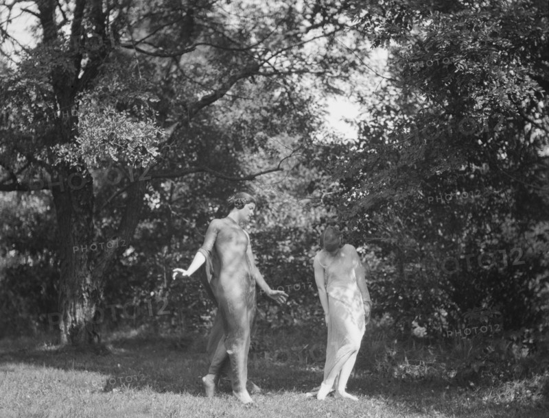 Wanger, Beatrice, Miss, and Miss Marian Berenger, 1918 or 1919. Creator: Arnold Genthe.