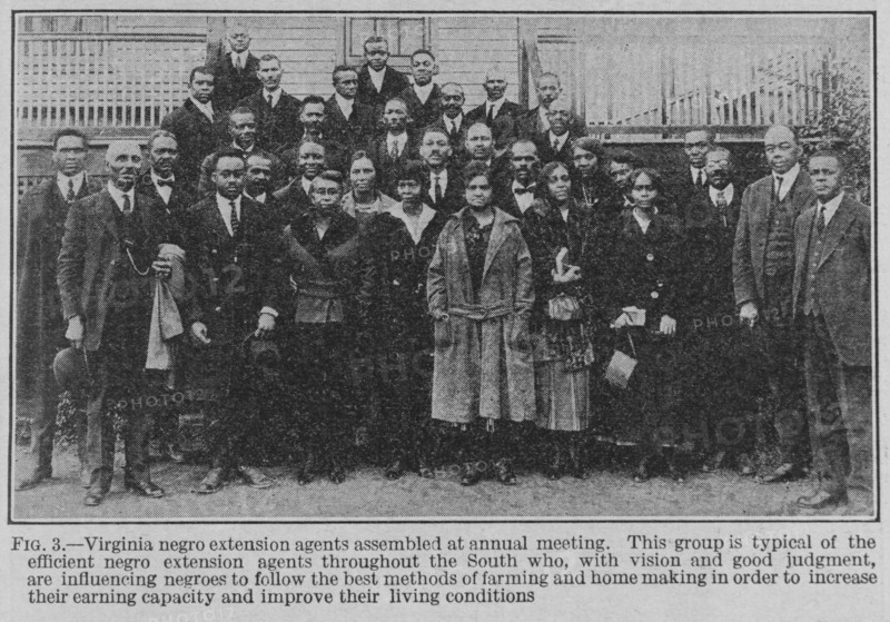Virginia Negro extension agents assembled at annual meeting..., 1926. Creator: Unknown.