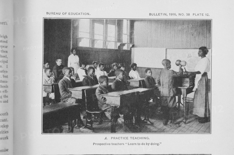 Practice teaching; Prospective teachers "Learn to do by doing", 1917. Creator: Unknown.
