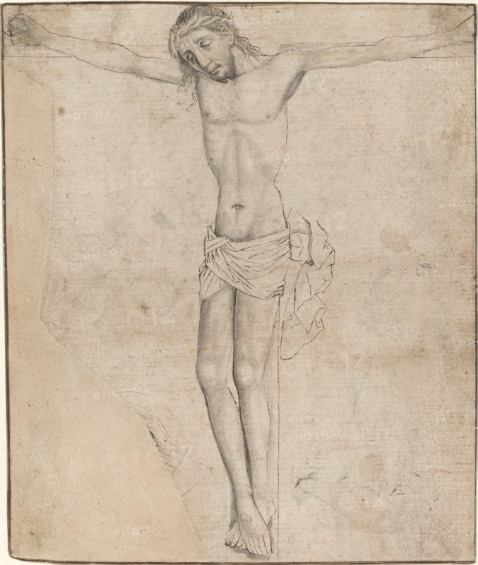 Christ on the Cross [recto], mid- to late 1470s. Creator: Master of the Drapery Studies.