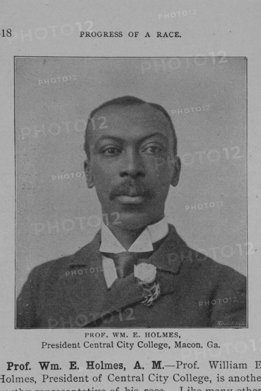 Prof. Wm. E. Holmes, President Central City College, Macon, Ga., 1902. Creator: Unknown.
