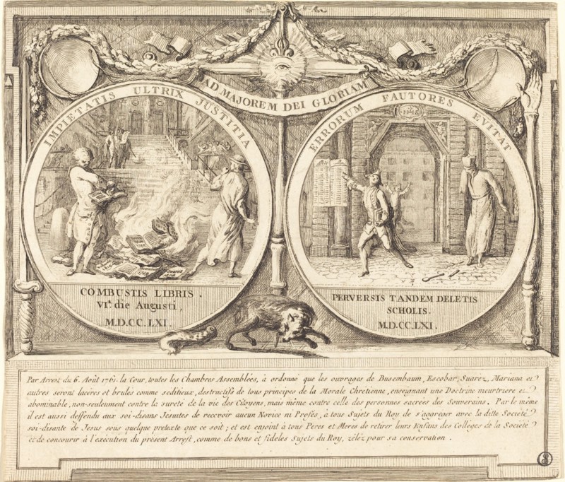 Expulsion of the Jesuits (Expulsion des Jesuites), 1761. Creator: Gabriel de Saint-Aubin.