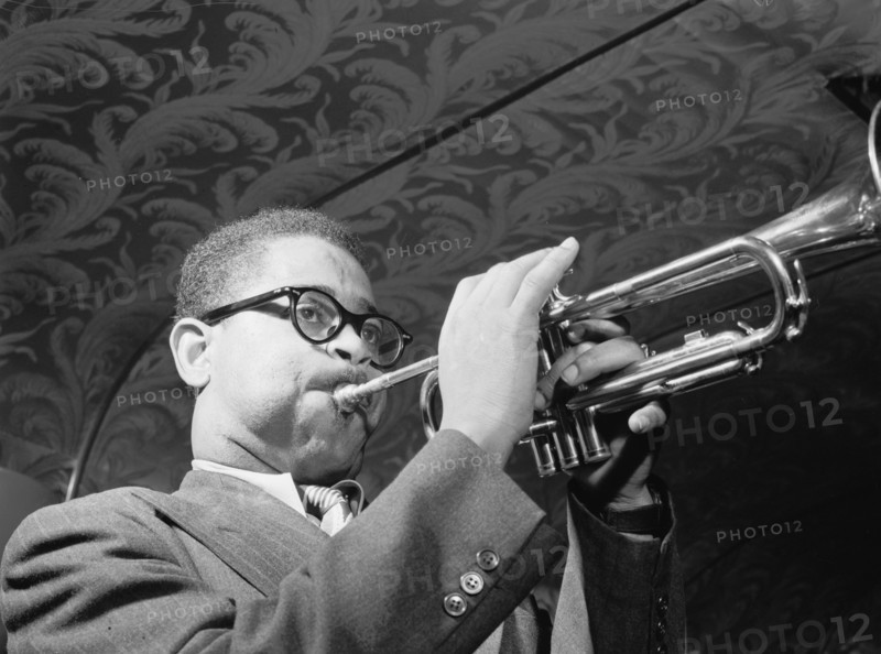 Portrait of Dizzy Gillespie, New York, N.Y., ca. May 1947. Creator: William Paul Gottlieb.