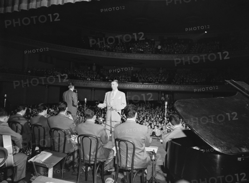 Portrait of Stan Kenton and Laurindo Almeida, 1947 or 1948. Creator: William Paul Gottlieb.