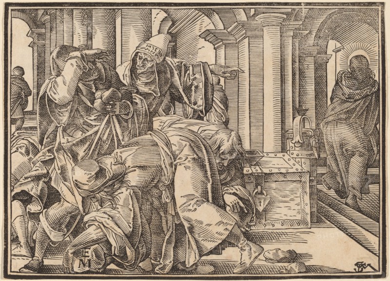 Christ Tells His Disciples of the Last Judgment, published 1630. Creator: Christoph Maurer.
