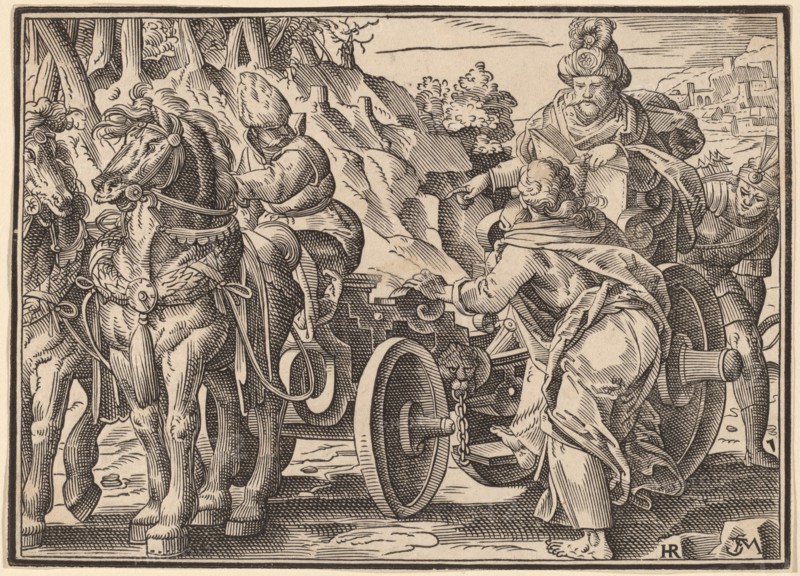 Christ Tells His Disciples of the Last Judgment, published 1630. Creator: Christoph Maurer.