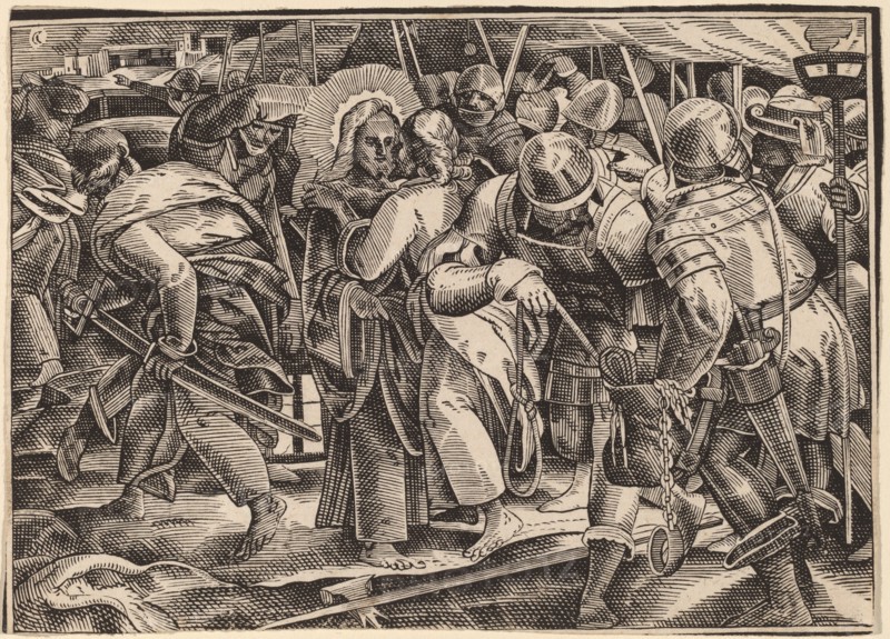 Christ Tells His Disciples of the Last Judgment, published 1630. Creator: Christoph Maurer.