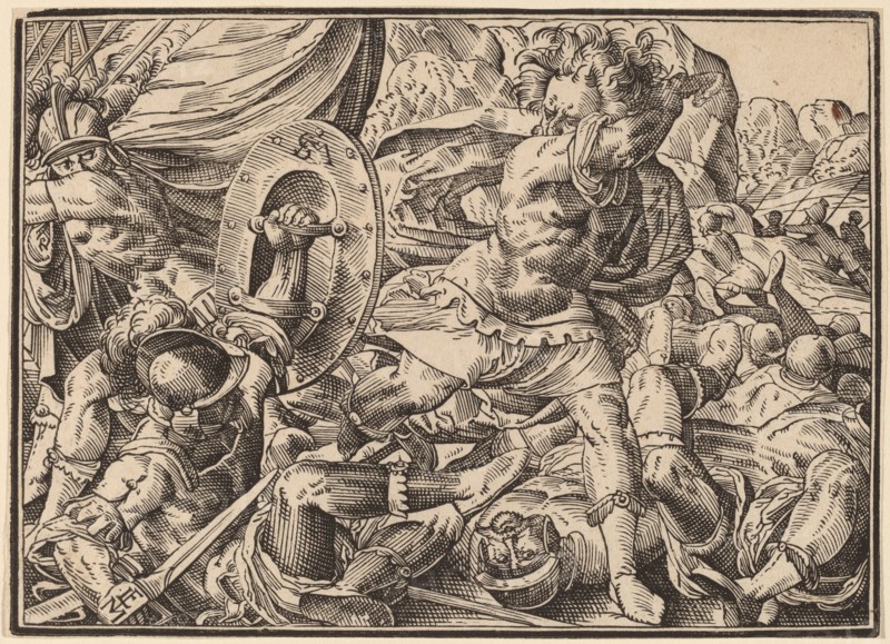 Christ Tells His Disciples of the Last Judgment, published 1630. Creator: Christoph Maurer.