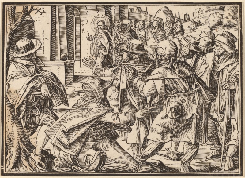 Christ Tells His Disciples of the Last Judgment, published 1630. Creator: Christoph Maurer.