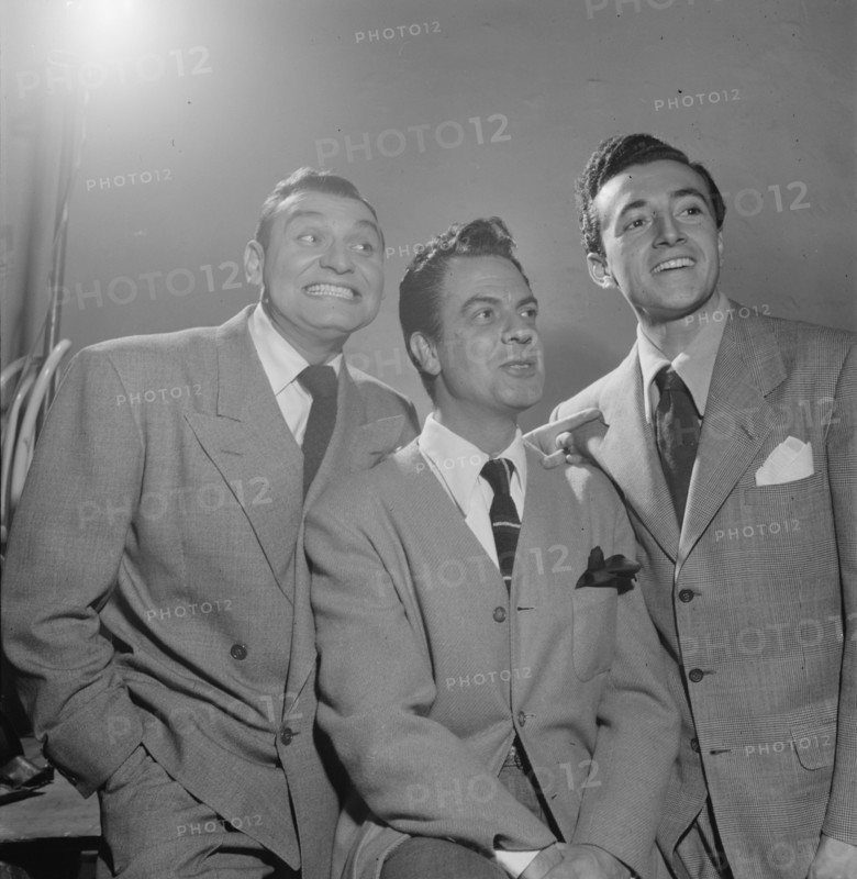 Portrait of Frankie Laine and Vic Damone, New York, N.Y., 1946. Creator: William Paul Gottlieb.