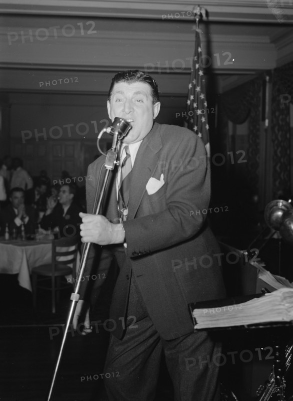 Portrait of Tony Pastor, Hotel Edison(?), New York, N.Y., 1946. Creator: William Paul Gottlieb.