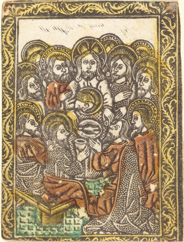 The Last Supper, 1460/1480. Creator: Master of the Borders with the Four Fathers of the Church.