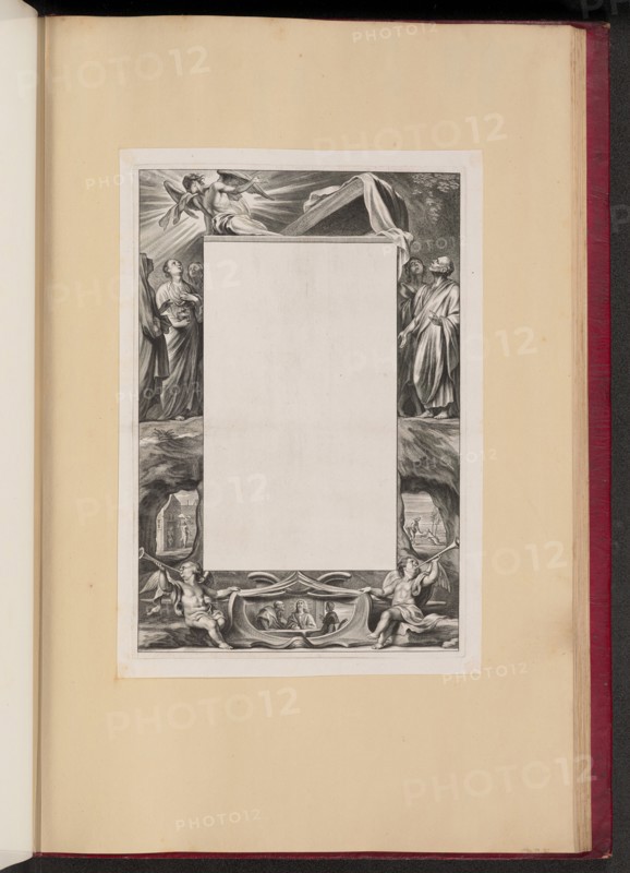 Border Illustration with Saints and Scenes from the Life of Christ, 1613/1646. Creator: Unknown.