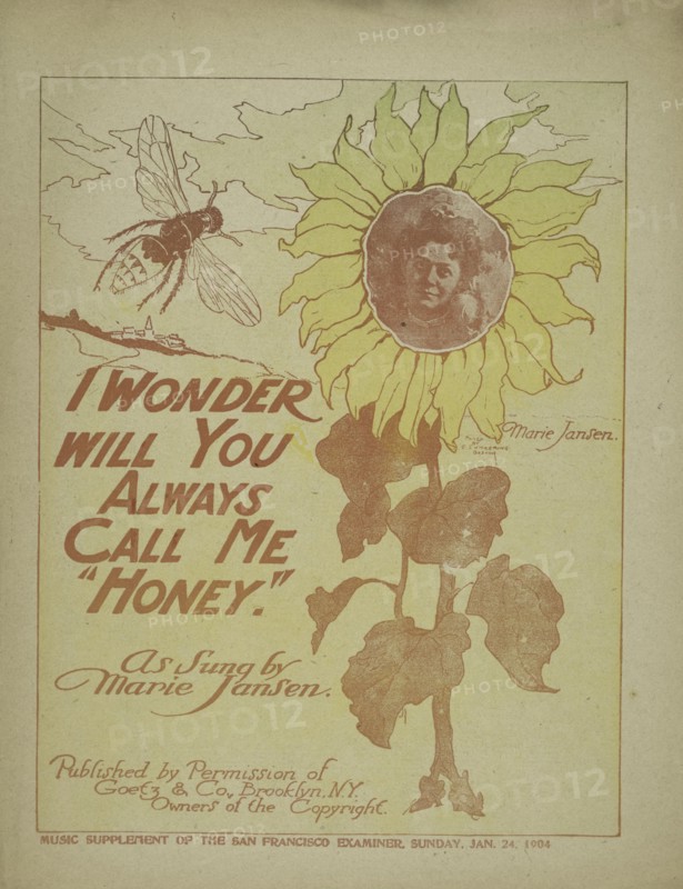 'I wonder will you always call me "honey"', 1900 (Inferred). Creators: Unknown, Elmer Chickering.