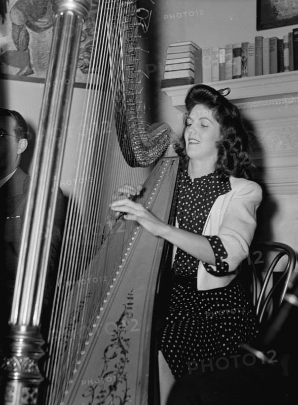 Portrait of Adele Girard, Turkish Embassy, Washington, D.C., 1930. Creator: William Paul Gottlieb.