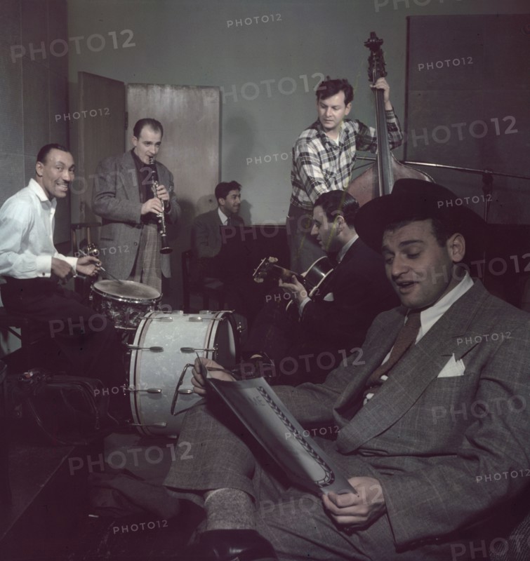 Portrait of Frankie Laine and Jimmy Crawford, New York, N.Y., 1946. Creator: William Paul Gottlieb.