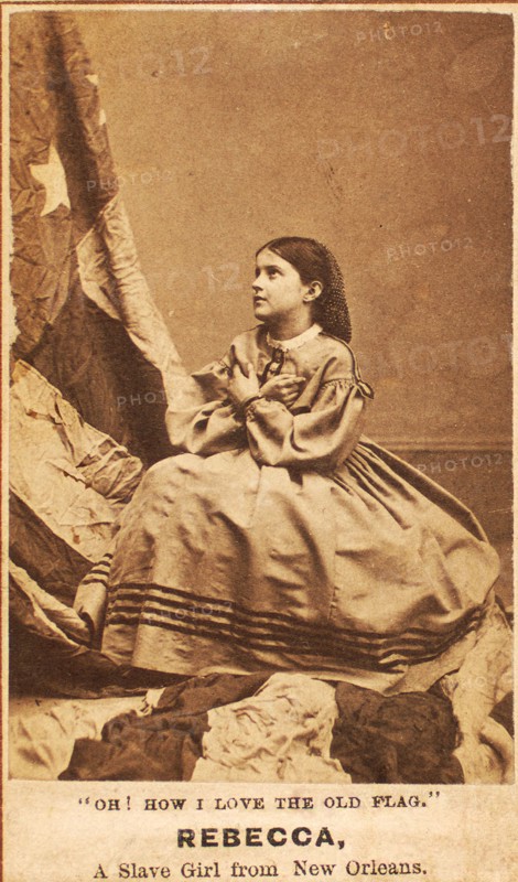 Oh, How I Love The Old Flag. Rebecca, A Slave Girl from New Orleans, 1864. Creator: Charles Paxson.