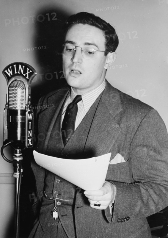 Portrait of William P. Gottlieb, WINX, Washington, D.C., ca. 1940. Creator: Delia Potofsky Gottlieb.