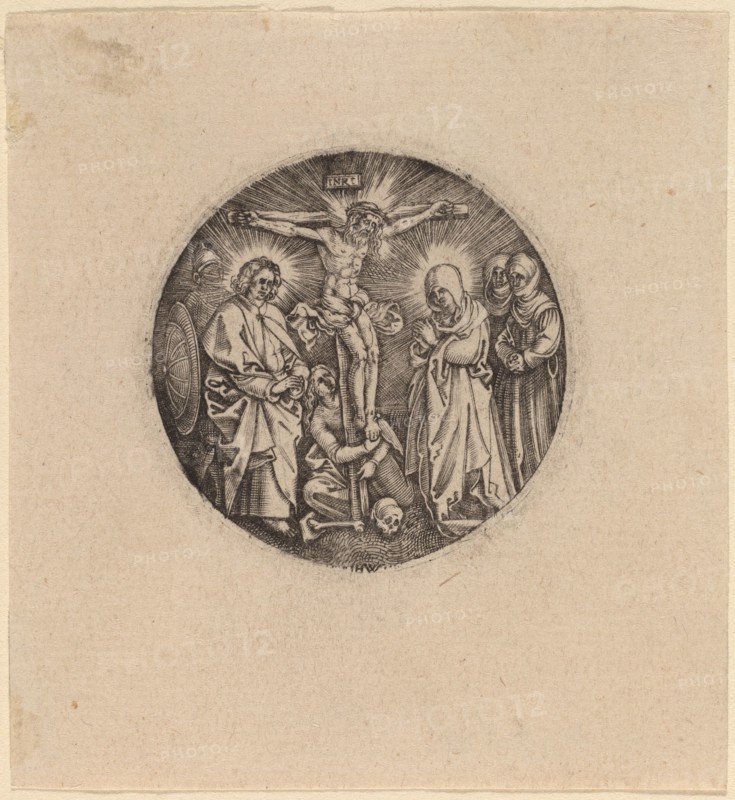 The Crucifixion called the Sword Pommel of Maxmilian. Creators: Hieronymous Wierix, Antonius Wierix.