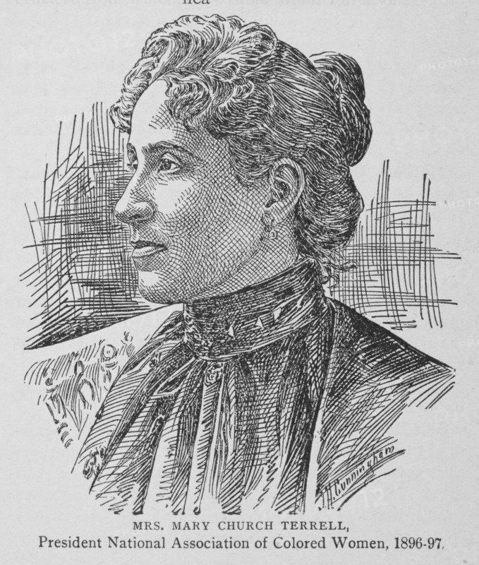 Mrs. Mary Church Terrell, President National Association of Colored Women, 1896-97. Creator: Unknown.