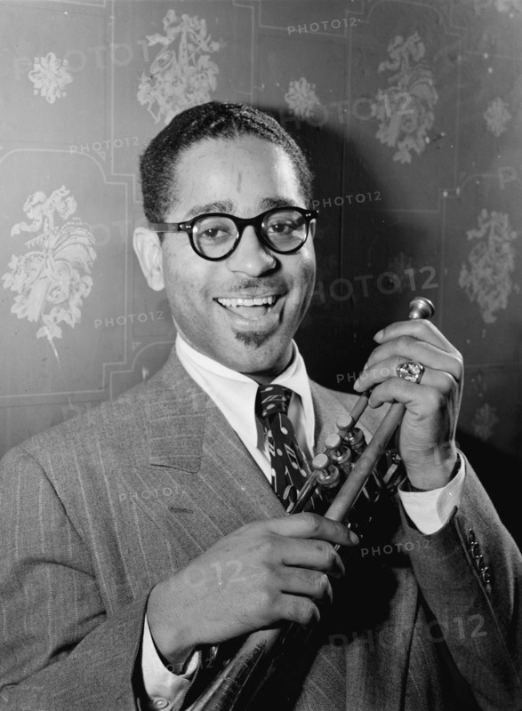Portrait of Dizzy Gillespie, Famous Door, New York, N.Y., ca. June 1946. Creator: William Paul Gottlieb.