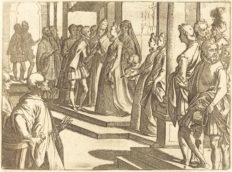 The Betrothal of Margaret of Austria to Philip III, King of Spain, 1612. Creator: Raffaello Schiaminossi.