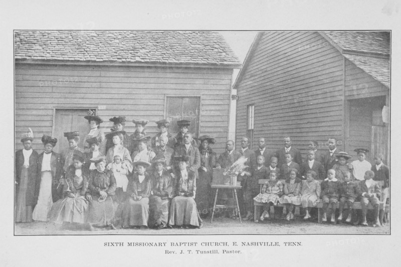Sixth Missionary Baptist Church, E. Nashville, Tenn.; Rev. J. T. Tunstill; Pastor, 1907. Creator: Unknown.