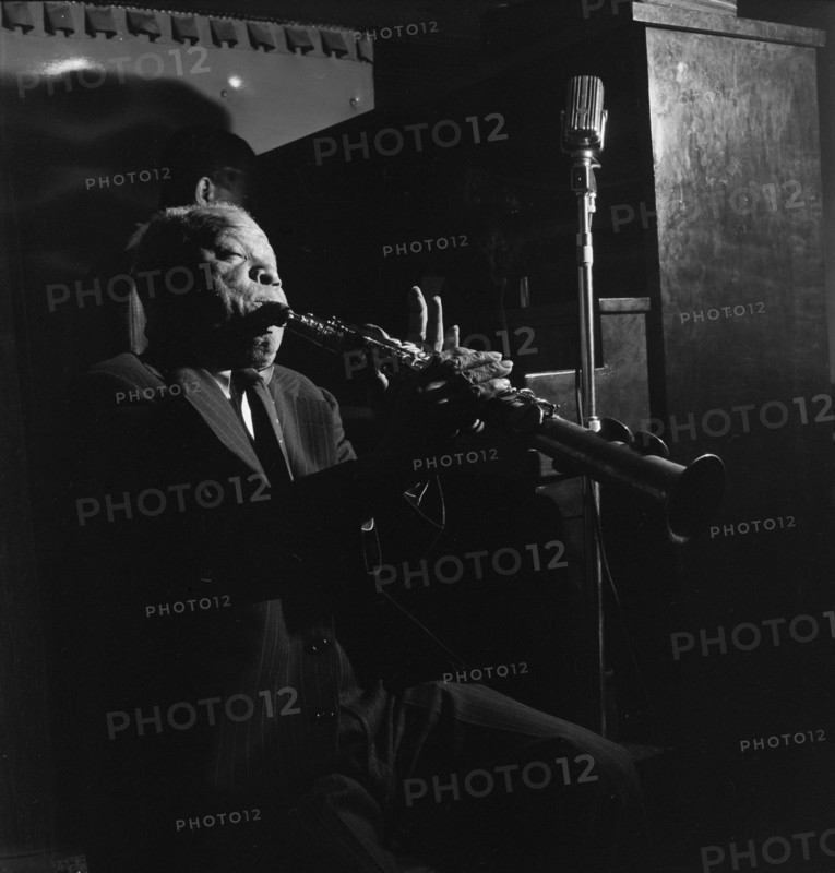 Portrait of Sidney Bechet, Jimmy Ryan's (Club), New York, N.Y., ca. June 1947. Creator: William Paul Gottlieb.
