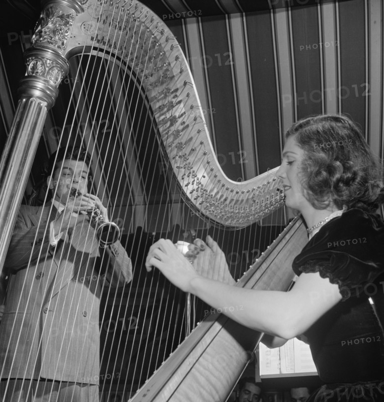 Portrait of Joe Marsala and Adele Girard, Hickory House, New York, N.Y., 1946. Creator: William Paul Gottlieb.