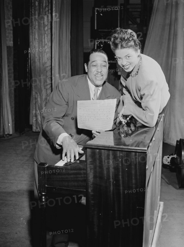 Portrait of Duke Ellington, Howard Theater(?), Washington, D.C., ca. June 1946. Creator: William Paul Gottlieb.