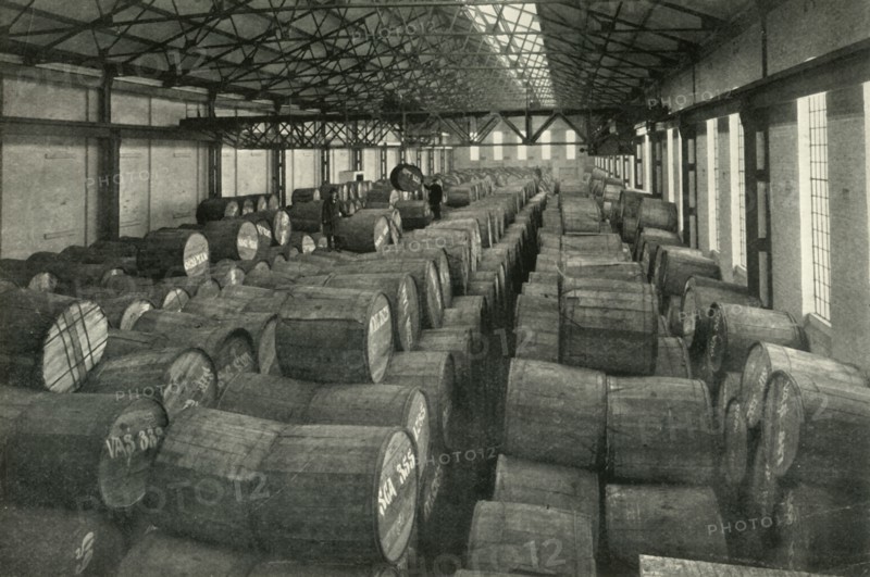In the Warehouses of the P.L.A. with their Accommodation for a Million Tons -Tobacco...', 1937. Creator: Unknown.