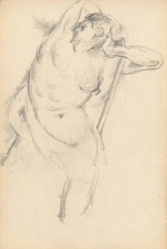 Study of the Allegorical Figure Bellona in Rubens' "The Apotheosis of Henri IV", 1879/1882. Creator: Paul Cezanne.
