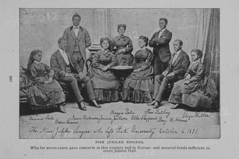 Fisk jubilee singers : Who for seven years gave concerts in this country and in Europe..., 1902. Creator: Unknown.
