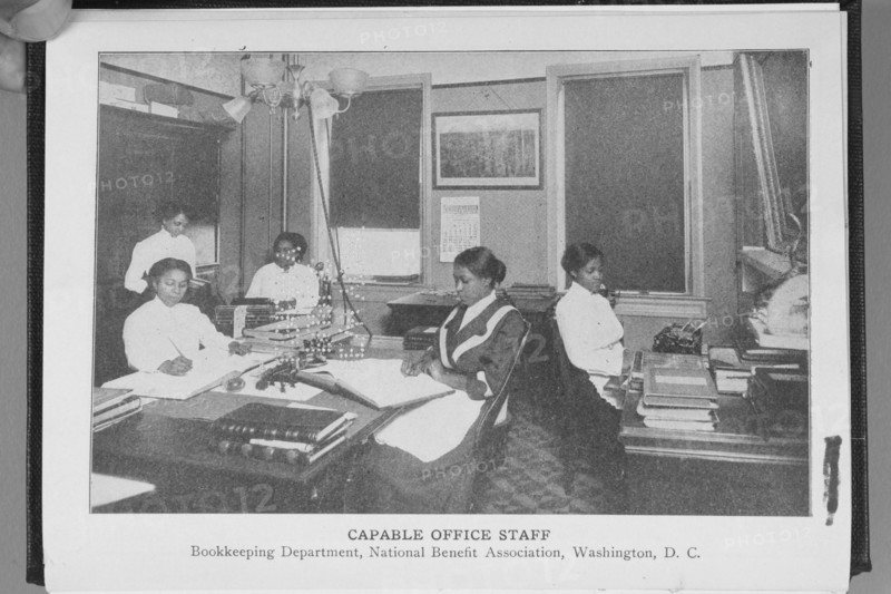 Capable office staff; Bookkeeping department; National Benefit Association, Washington, D.C., 1917. Creator: Unknown.