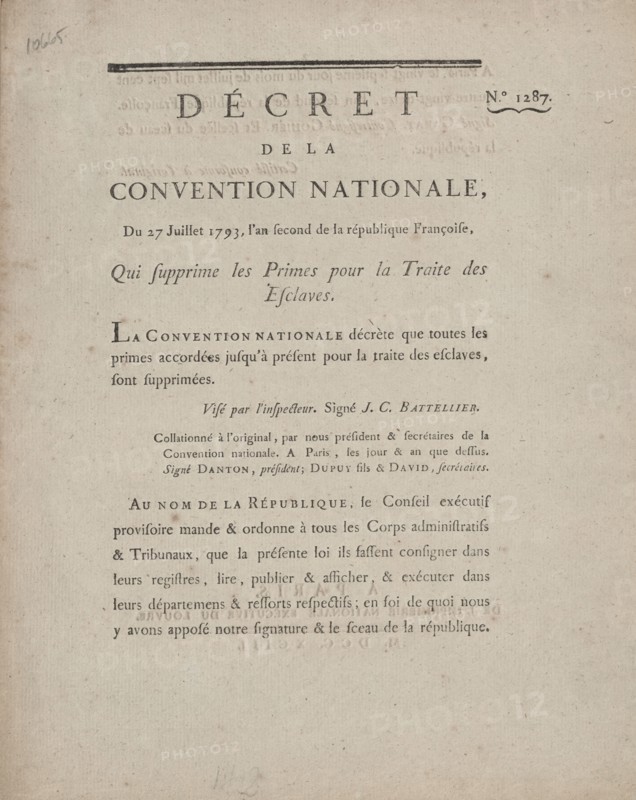 Décret de la Convention nationale, du 27 juillet 1793: l'an second de la République Françoise..., 17 Creator: Unknown.