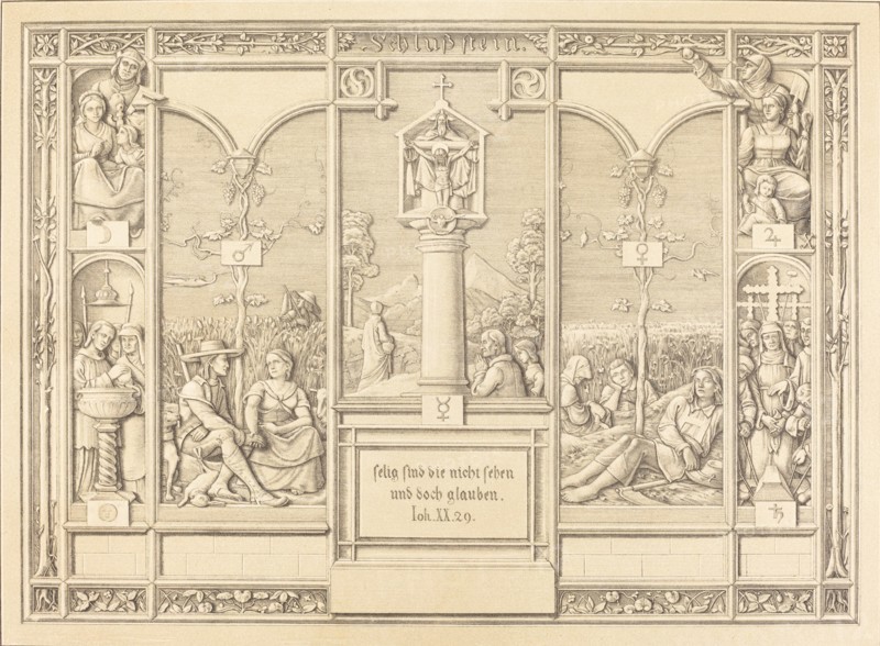 Tailpiece: Selig sind die nicht sehen und doch glauben (Blessed are those who do not, 1823. Creator: Ferdinand Olivier.