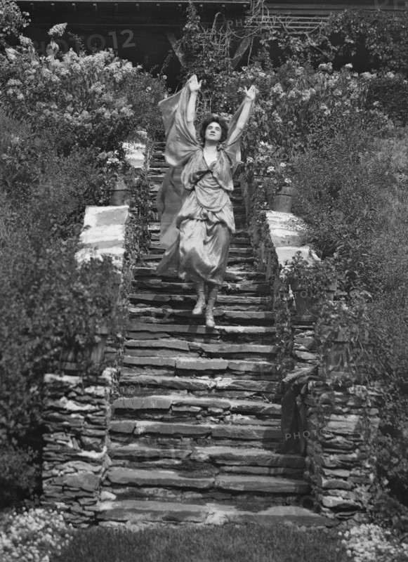 Scene from Sanctuary, A Bird Masque, by Percy MacKaye...Meriden Bird Club...New Hampshire, 1913. Creator: Arnold Genthe.
