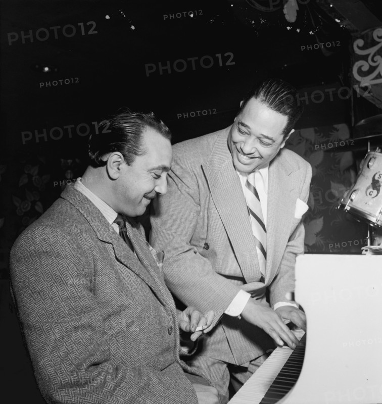 Portrait of Django Reinhardt and Duke Ellington, Aquarium, New York, N.Y., ca. Nov. 1946. Creator: William Paul Gottlieb.