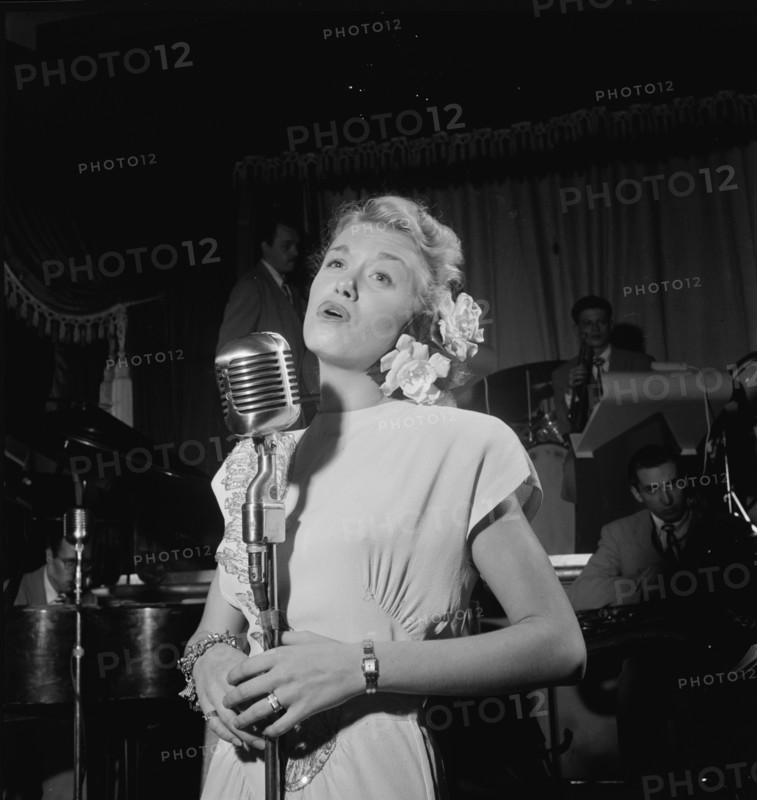 Portrait of June Christy and Red Rodney, Club Troubadour, New York, N.Y., ca. Sept. 1947. Creator: William Paul Gottlieb.