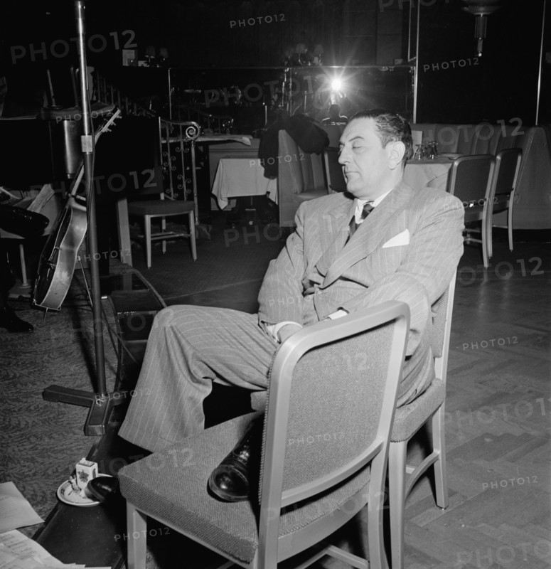 Portrait of Guy Lombardo, Starlight Roof, Waldorf-Astoria, New York, N.Y., ca. July 1947. Creator: William Paul Gottlieb.