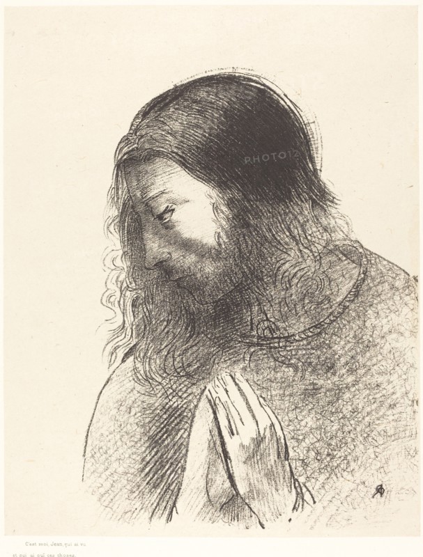 C'est moi, Jean, qui ai vu et qui ai oie ces choses (And I John saw these things and heard..., 1899. Creator: Odilon Redon.