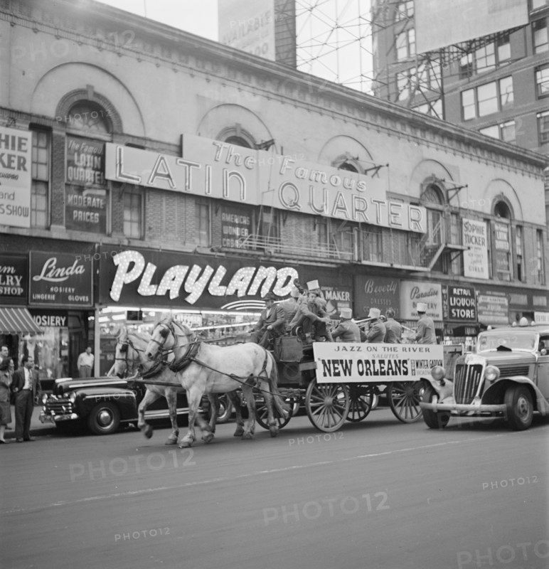 Portrait of Henry (Clay) Goodwin, Cecil (Xavier) Scott, Sandy Williams..., Times Square, N.Y., 1947. Creator: William Paul Gottlieb.