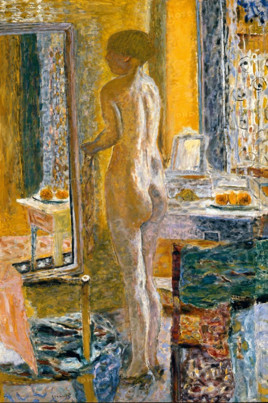Nude with mirror (Nu au miroir) , 1931. Creator: Bonnard, Pierre (1867-1947).