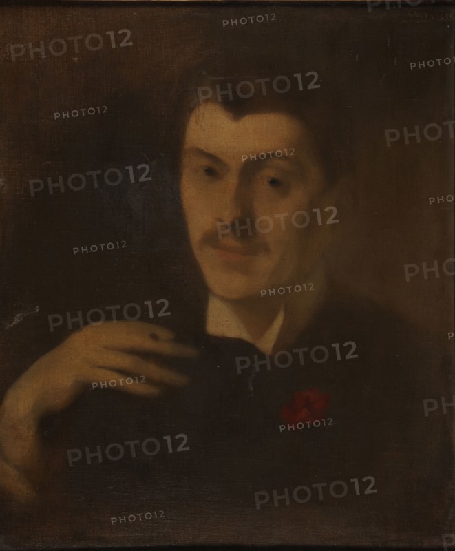 Portrait of Pol Neveux (1865-1939), End of 19th cen.. Creator: Carrière, Eugène (1849-1906).
