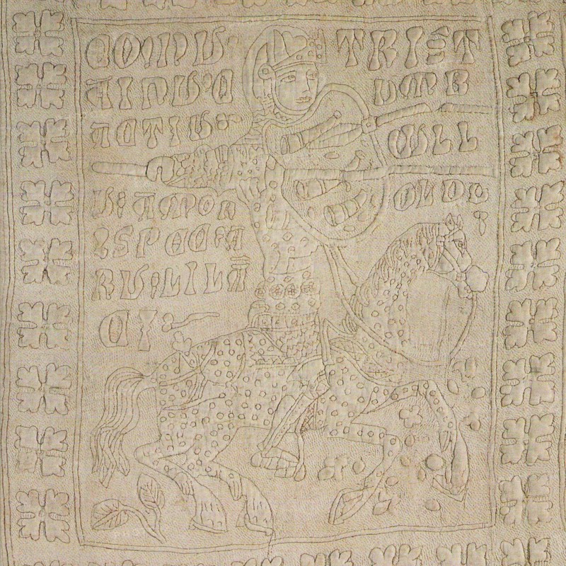Guicciardini Quilt or Tristan and Isolde Quilt (Detail), Second Half of 14th cen.. Creator: Anonymous master.