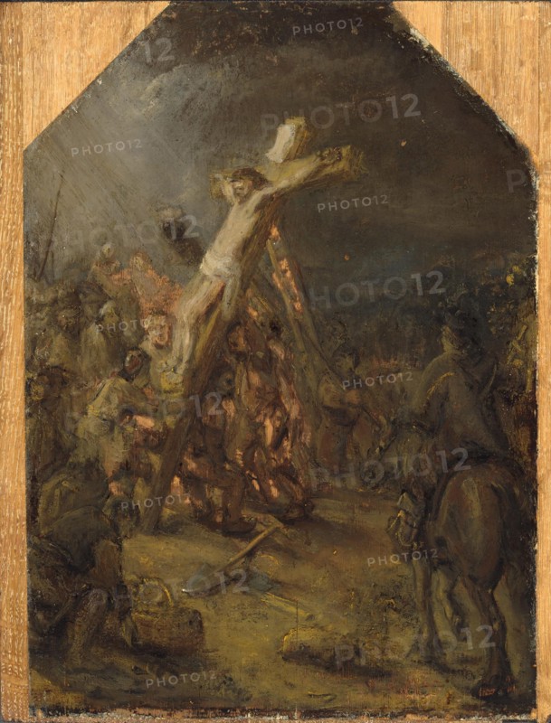 The Raising of the Cross, ca 1633-1645. Creator: Rembrandt van Rhijn (1606-1669).