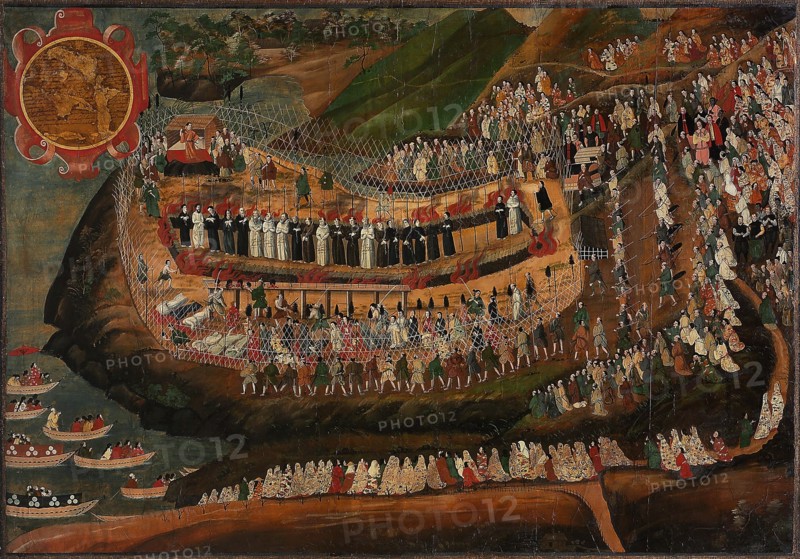 Martyrdom of Nagasaki, 1622. Creator: Anonymous.