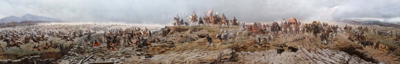 Hungarian conquest of the Carpathian Basin, 1892-1894. Creator: Feszty, Arpad (1856-1914).